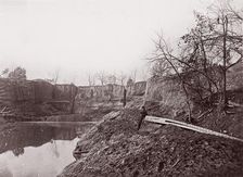 Dutch Gap Canal, 1865. Creator: Egbert Guy Fowx