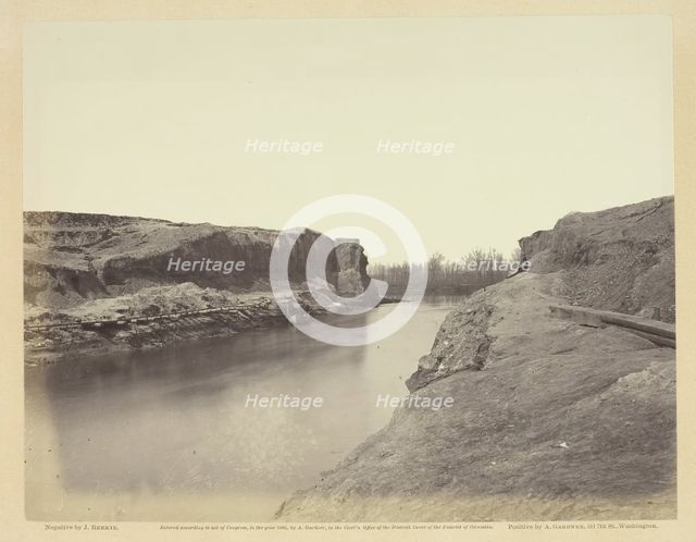 Dutch Gap Canal, James River, Virginia, March 1864. Creator: John Reekie.