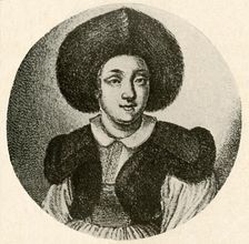 Dutch girl in fur cap and fur-trimmed jacket 1641, (1937). Creator: Unknown