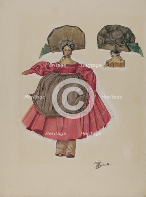 Dutch Doll, c. 1937. Creator: Beverly Chichester.