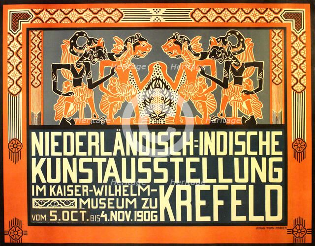 Dutch East Indies Art Exhibition in Krefeld, 1906. Creator: Thorn Prikker, Johan (1868-1932).