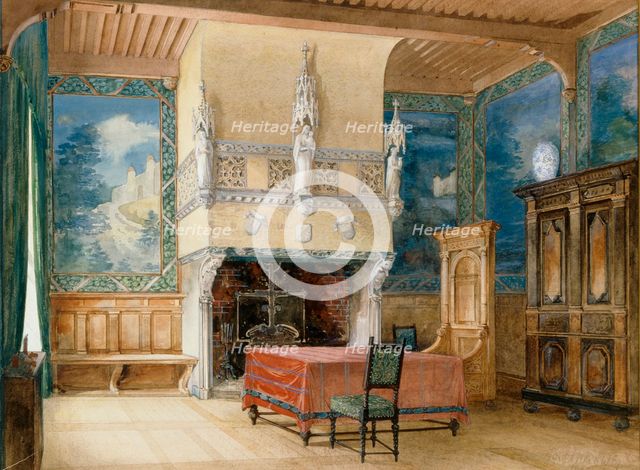 Dutch interior, 1896. Creator: Jacob Ahrenberg.