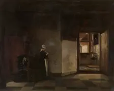 Dutch Interior, c1650-1680s. Creator: Pieter de Hooch