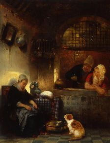 Dutch Interior, c1840. Creator: Jan August Hendrik Leys