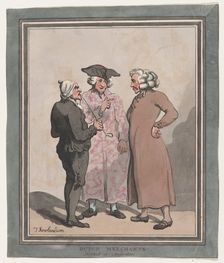 Dutch Merchants Sketched at Amsterdam, 1796-97., 1796-97. Creator: Thomas Rowlandson
