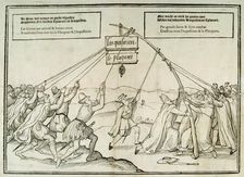 Dutch satirical engraving on the Inquisition