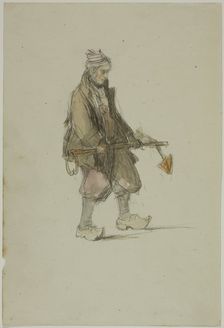 Dutch Sailor, Carrying an Anchor, 1820/1830. Creator: George Chambers