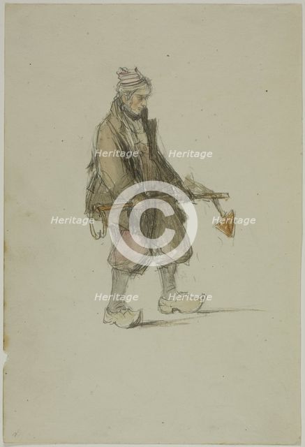 Dutch Sailor, Carrying an Anchor, 1820/1830. Creator: George Chambers.