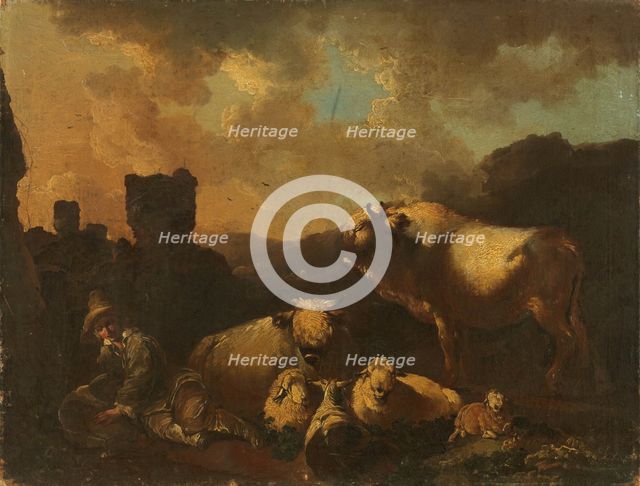 Dutch shepherd scene, . Creator: Dietrich; Christian Wilhelm Ernst (1712-1774).