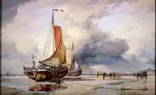 Dutch Pincks at Scheveningen Holland, 1860. Artist: Edward William Cooke