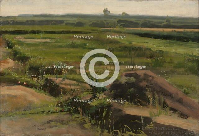 Dutch Plain Landscape, 1879. Creator: Victor Westerholm.