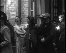 Dutch Refugees Entering a Reception Centre in the United Kingdom, 1940. Creator: British Pathe Ltd