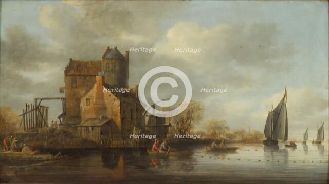 Dutch River View, 1615-1677. Creators: Jan van Goyen, Jan Coelenbier.