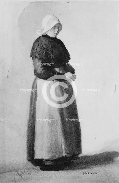 Dutch Woman, 1894. Creator: Marcia Oakes Woodbury.