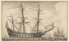 Dutch Warship, 1647. Creator: Wenceslaus Hollar