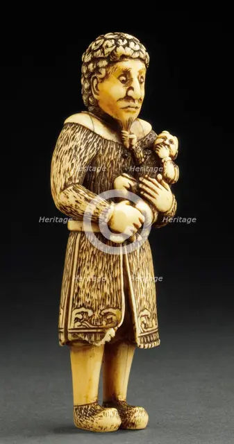 Dutchman with Child, 18th century. Creator: Unknown.