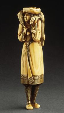 Dutchman with Deer Carcass, 18th century. Creator: Unknown