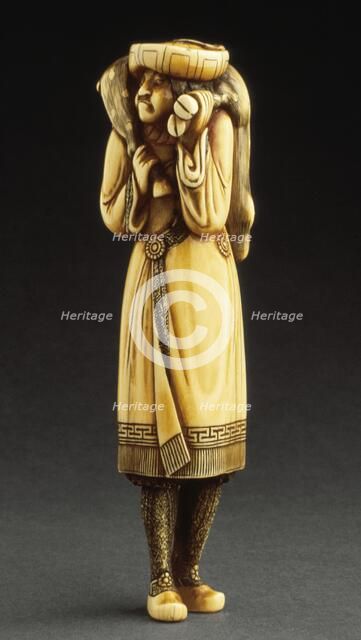 Dutchman with Deer Carcass, 18th century. Creator: Unknown.