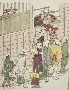 Dutchmen's Quarters, c1802. Creator: Hokusai