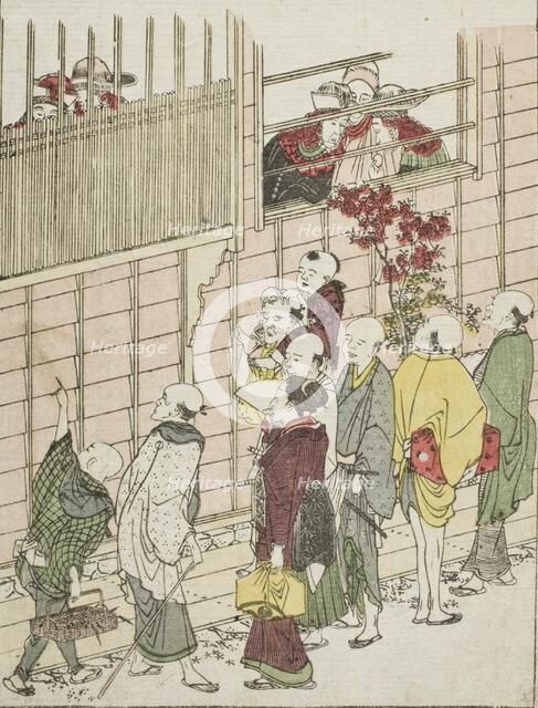 Dutchmen's Quarters, c1802. Creator: Hokusai.