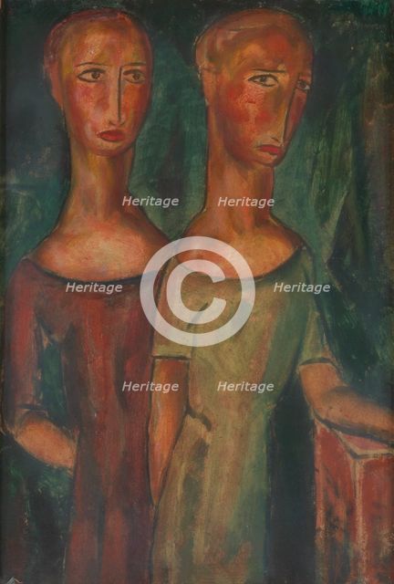 Duality, ca. 1925-1930. Creator: Alfred Henry Maurer.