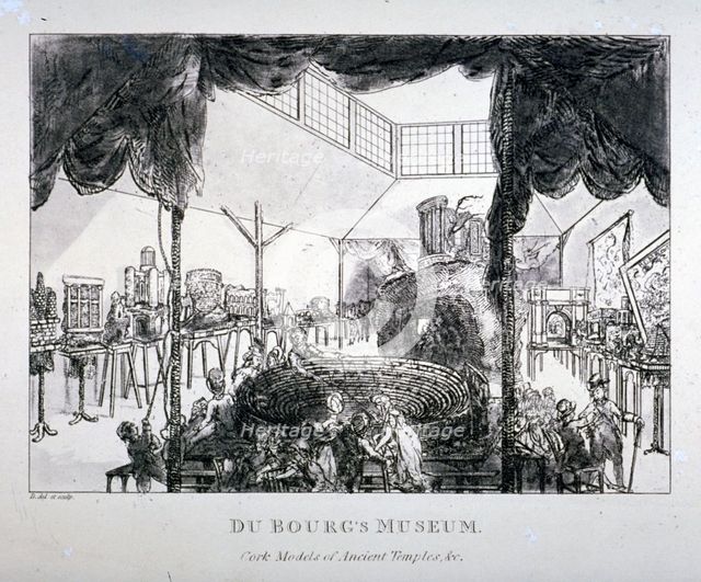 Dubourg's Museum, Grosvenor Street, Westminster, London, 1818. Artist: Matthew Dubourg
