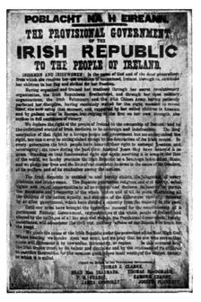 Dublin Apres L'Emeute; La proclamation du gouvernement provisoire de la "republique..., 1916. Creator: Unknown