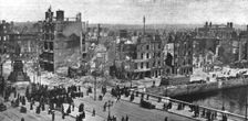 Dublin Apres L'Emeute; Le quartier qui a le plus souffert de l'incendie, a l'angle de..., 1916. Creator: Unknown