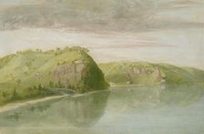 Dubuque's Grave, Upper Mississippi, 1835-1836. Creator: George Catlin