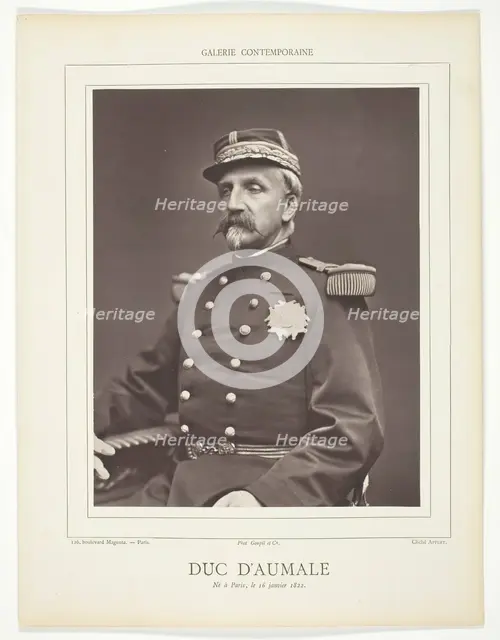 Duc D'Aumale, 1876/78.  Creator: Eugène Appert.
