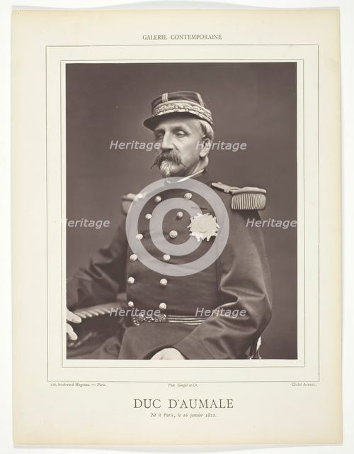 Duc D'Aumale, 1876/78.  Creator: Eugène Appert.
