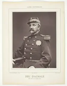 Duc D'Aumale, 1876/78. Creator: Eugène Appert