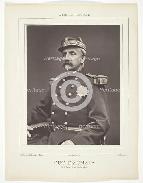 Duc D'Aumale, 1876/78.  Creator: Eugène Appert.