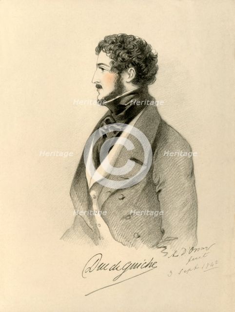 'Duc de Guiche', 1842. Creator: Richard James Lane.