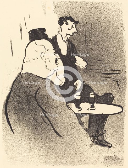 Ducarre at the Ambassadeurs (Ducarre aux ambassadeurs), 1893. Creator: Henri de Toulouse-Lautrec.