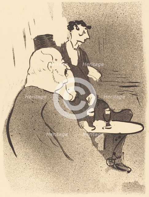 Ducarre at the Ambassadeurs (Ducarre aux ambassadeurs), 1893. Creator: Henri de Toulouse-Lautrec.