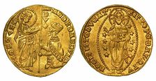Ducato d'oro. Andrea Dandolo (1342-1354), Republic of Venice, 1345-1350. Creator: Numismatic, West European Coins
