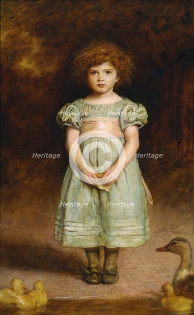 Ducklings. Artist: Millais, John Everett (1829-1896)
