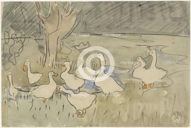 Ducks, 1873-1917. Creator: Theo van Hoytema.
