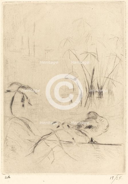 Ducks at Rest on the Bank, 1888/1890. Creator: Berthe Morisot.