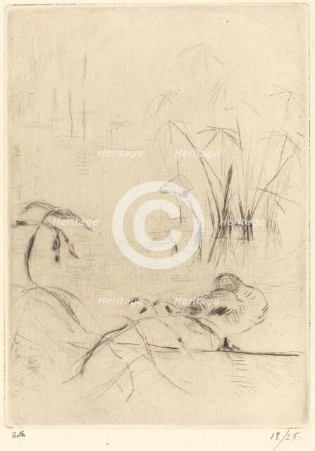 Ducks at Rest on the Bank, 1888/1890. Creator: Berthe Morisot.