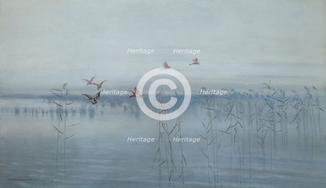 Ducks over Swamps, 1892. Creator: Stanislaw Maslowski.