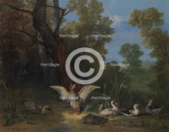 Ducks Resting in Sunshine, 1753. Creator: Jean-Baptiste Oudry.