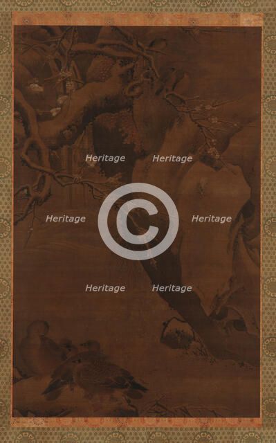 Ducks, Torrent, and Overhanging Rocks, Ming dynasty, 16th century. Creator: Unknown.