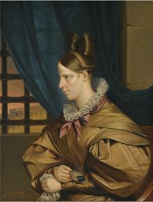 Duchesse de Berry imprisoned in the Chateau of Blaye, End 1830s. Artist: Riss, François Nicolas (1804-1886)