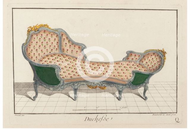 Duchesse. Nouvelle Iconologie Historique ou Attributes Hierogliphyques, c.1768. Creator: Delafosse, Jean-Charles (1734-1789).