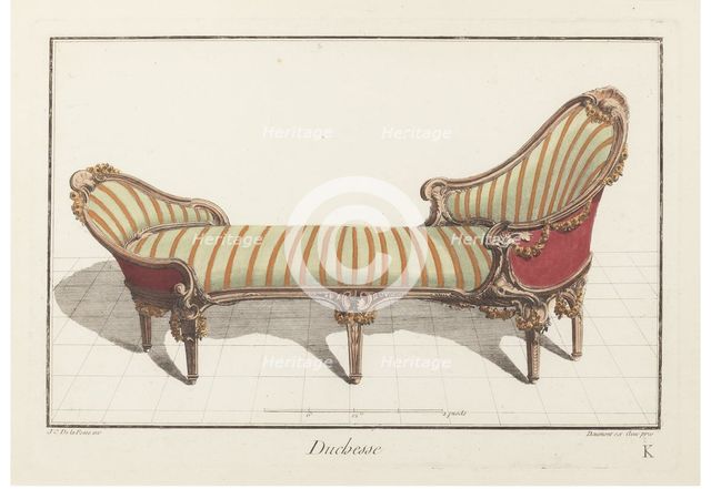 Duchesse. Nouvelle Iconologie Historique ou Attributes Hierogliphyques, c.1768. Creator: Delafosse, Jean-Charles (1734-1789).
