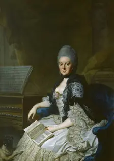 Duchess Anna Amalia of Brunswick-Wolfenbüttel (1739-1807). Artist: Ziesenis, Johann Georg, the Younger (1716-1776)