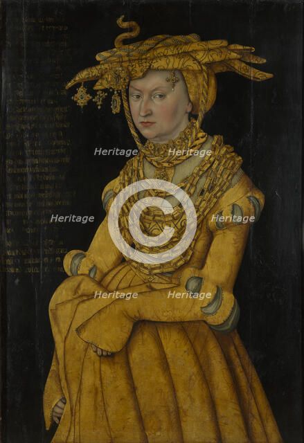 Duchess Catherine of Mecklenburg (1487-1561), after 1515. Creator: Cranach; Lucas; the Elder (1472-1553).