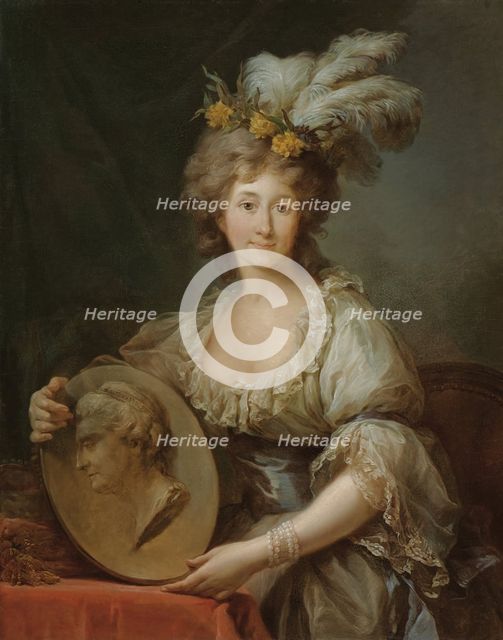 Duchess Dorothea of Courland, née Countess von Medem (1761-1821) , Late 18th century. Creator: Bacciarelli, Marcello (1731-1818).